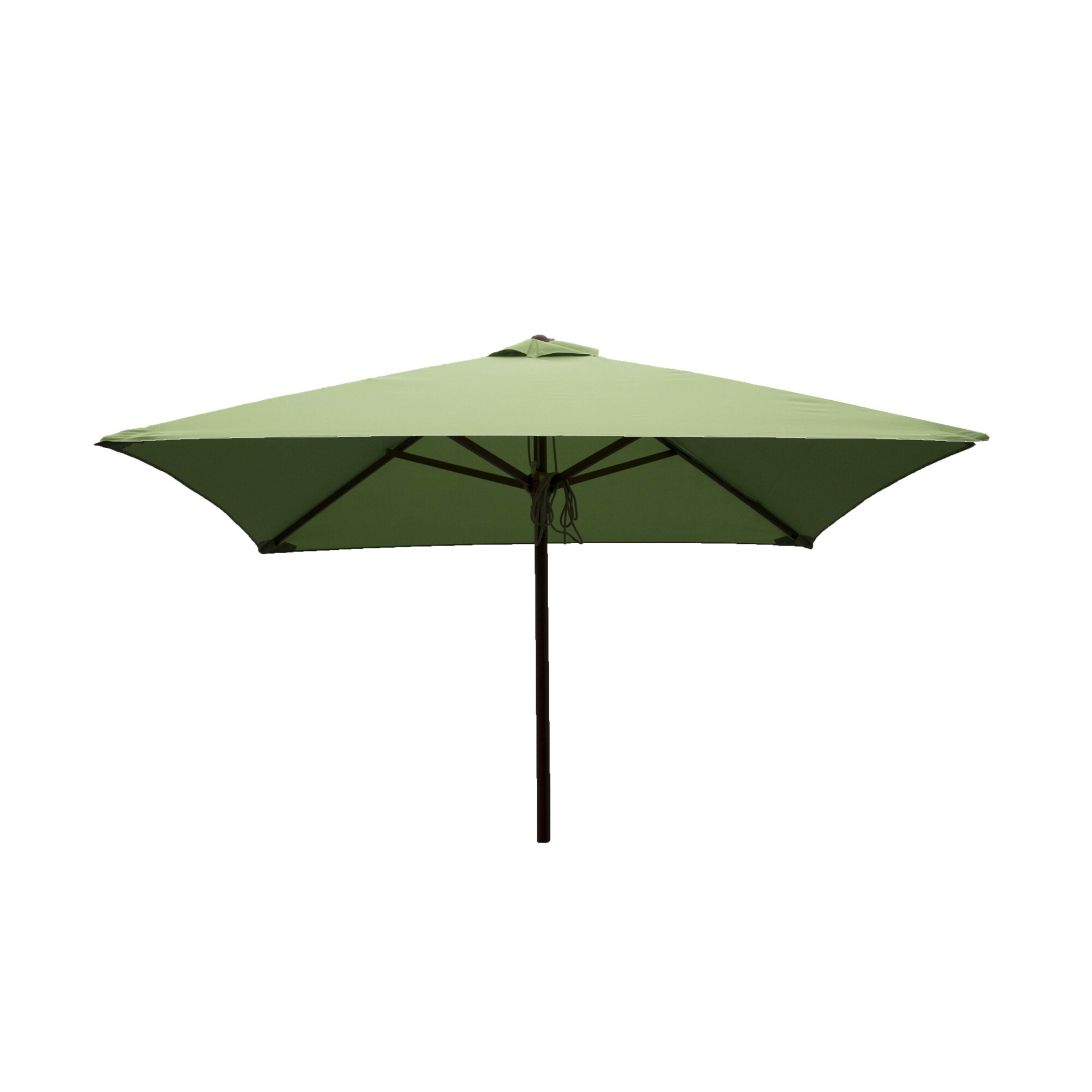 Heininger DestinationGear, Classic Wood 6.5ft. Square Patio Umbrella in Lime, Shape Square, Model# 1234